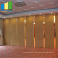 Movable Folding Wooden Sound Proof Fireproof Operable Partition Wall Decoration For Banquet Hall